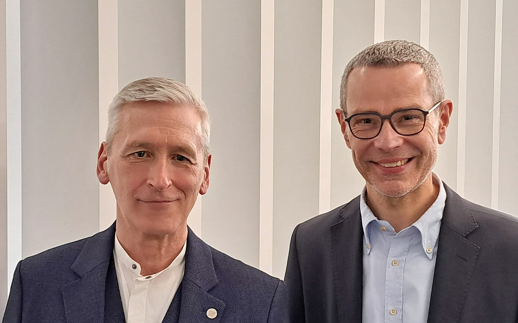 Peter Schilinski und Dr. Maximilian Ingenthron vom Jugendförderverein