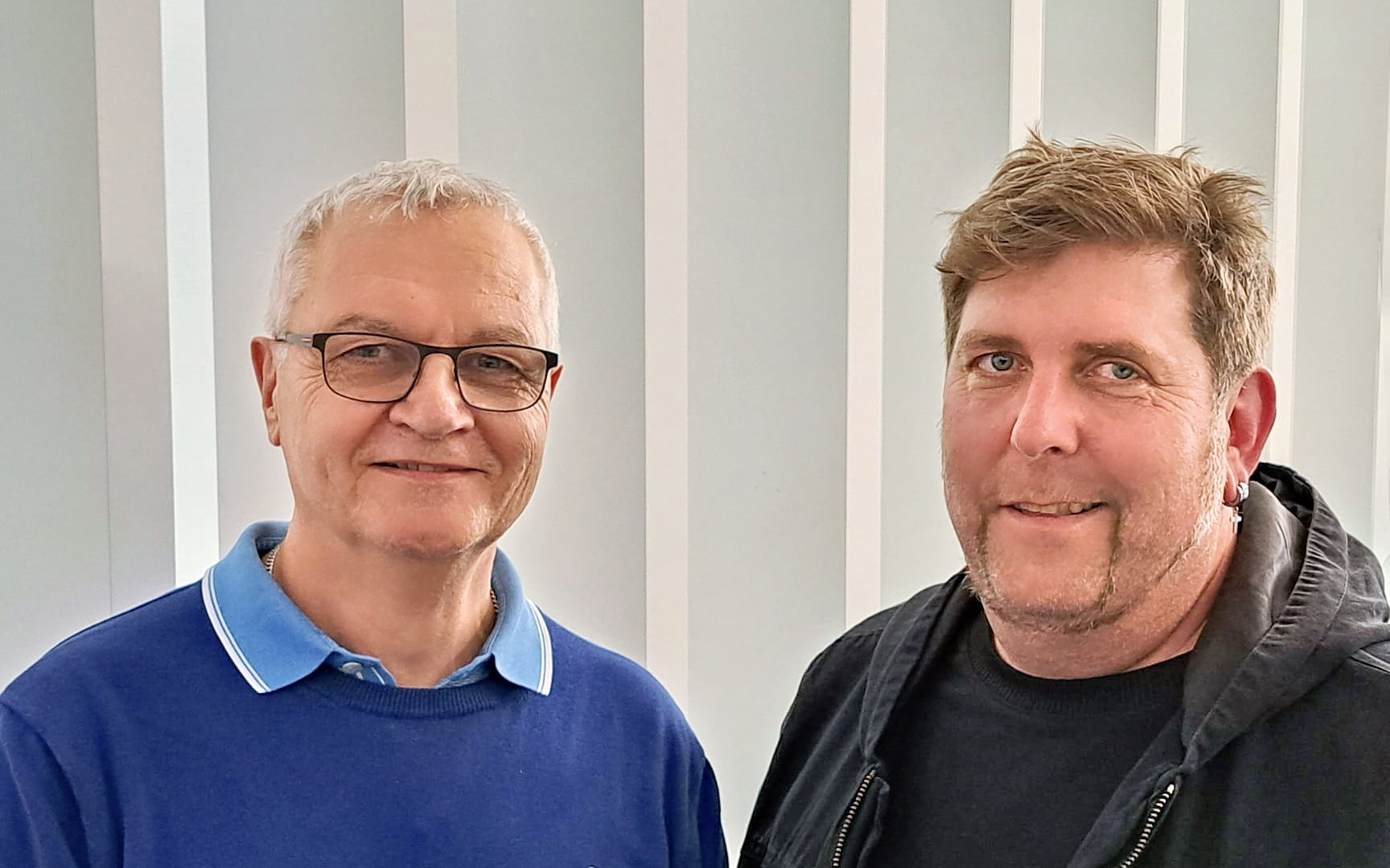 Dr. Hans-Jürgen Blinn und Achim Schowalter von der Kulturloge Landau